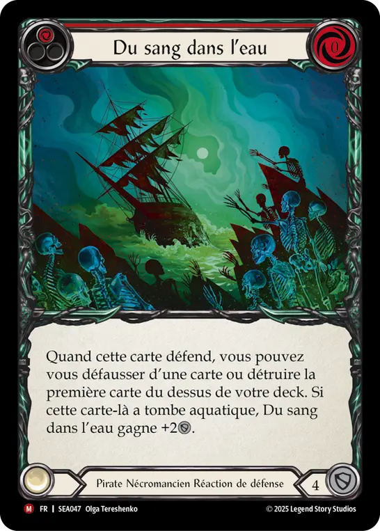 Card: Blood in the Water (red)