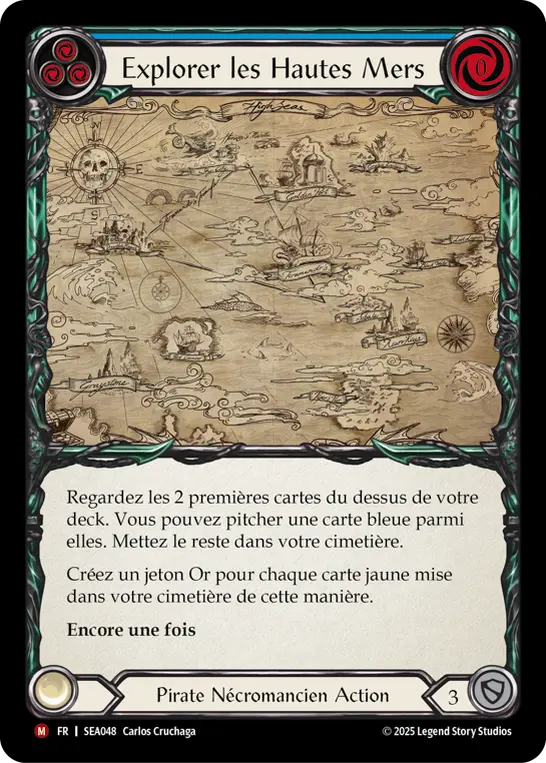 Card: Chart the High Seas (blu)