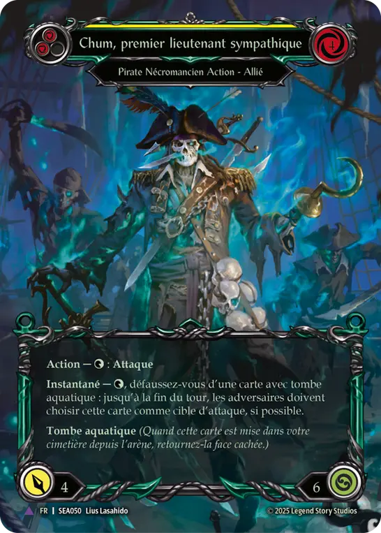 Card: Chum, Friendly First Mate (yel)