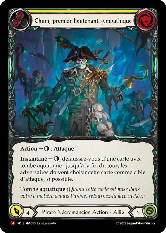 Card: Chum, Friendly First Mate (yel)