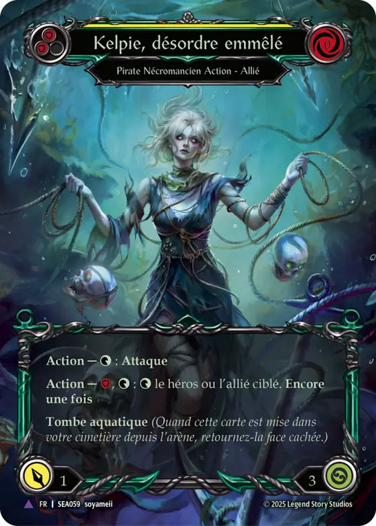Card: Kelpie, Tangled Mess (yel)