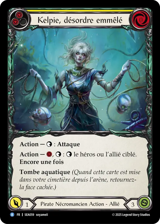 Card: Kelpie, Tangled Mess (yel)