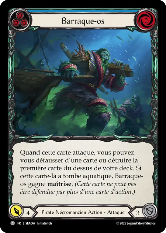 Card: Burly Bones (blu)