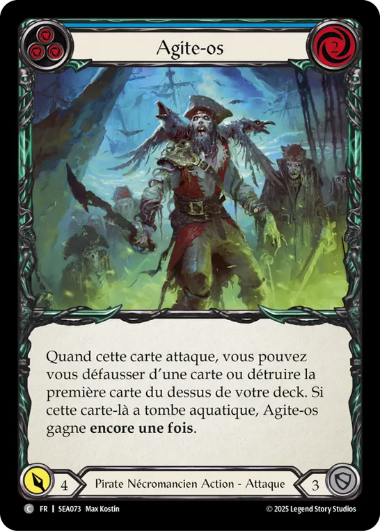 Card: Restless Bones (blu)