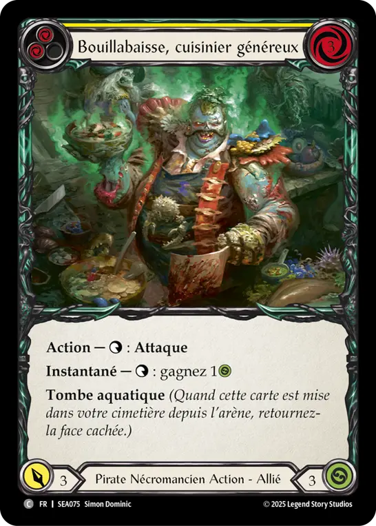 Card: Chowder, Hearty Cook (yel)