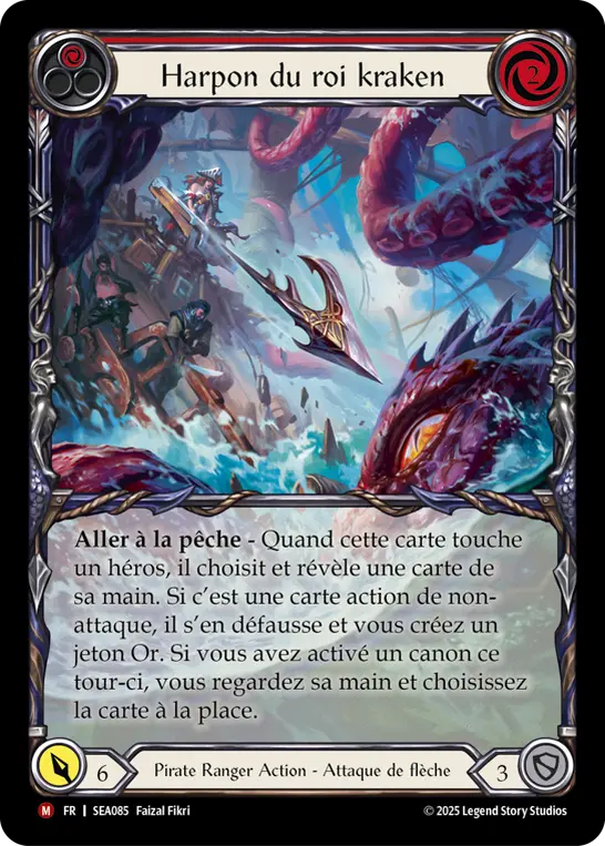 Card: King Kraken Harpoon (red)