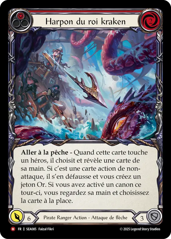 Card: King Kraken Harpoon (red)