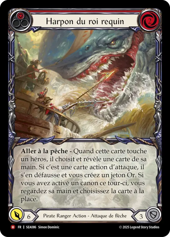 Card: King Shark Harpoon (red)