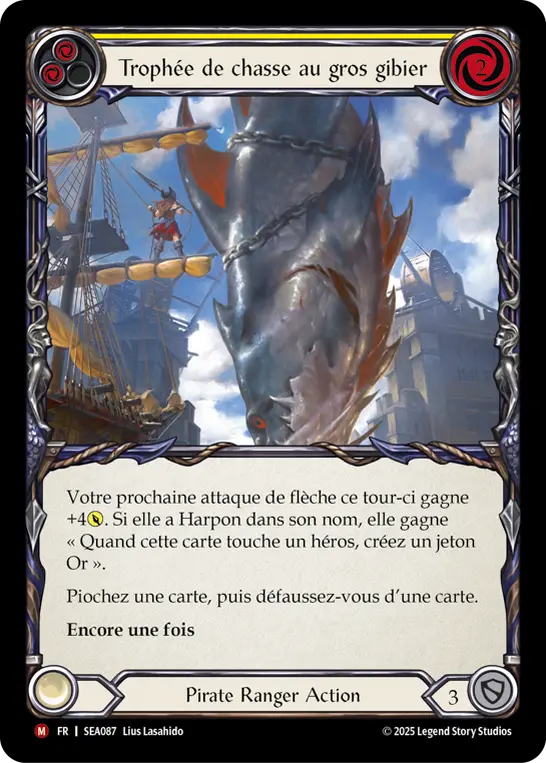 Card: Big Game Trophy Shot (yel)