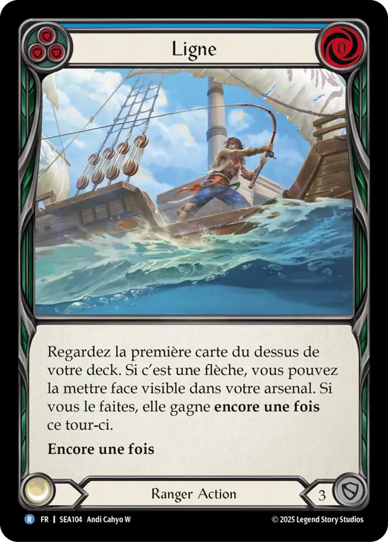Card: Line (blu)