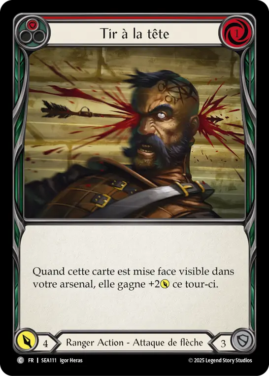 Card: Head Shot (red)