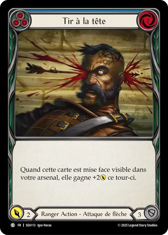 Card: Head Shot (blu)