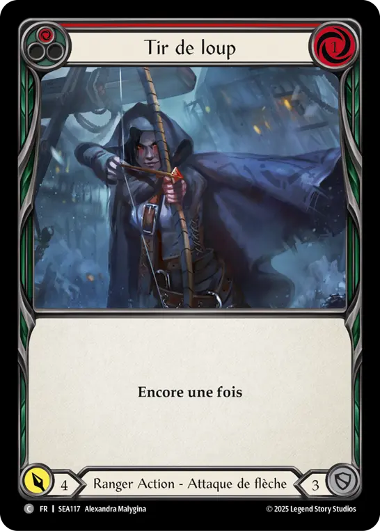 Card: Sic 'Em Shot (red)