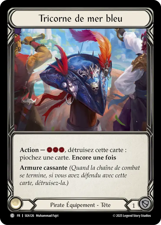 Card: Blue Sea Tricorn