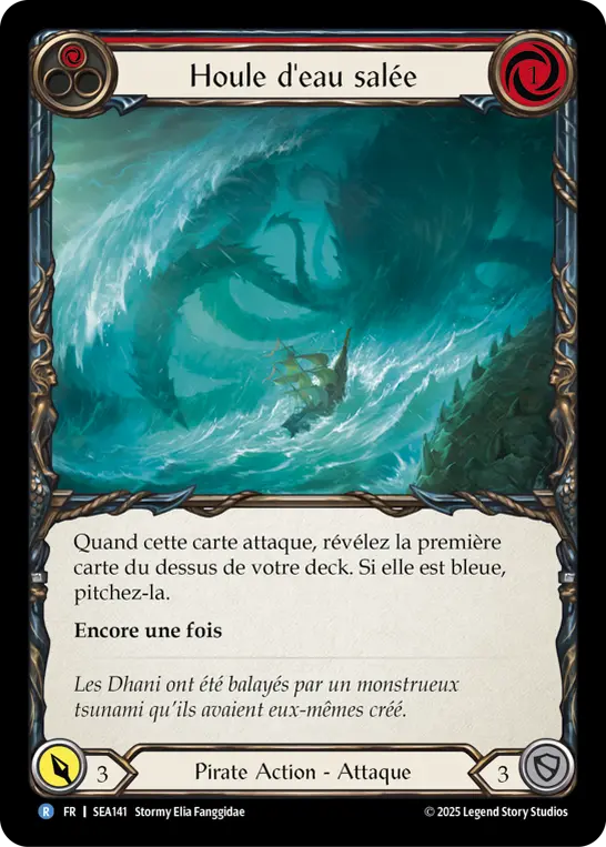 Card: Saltwater Swell (red)