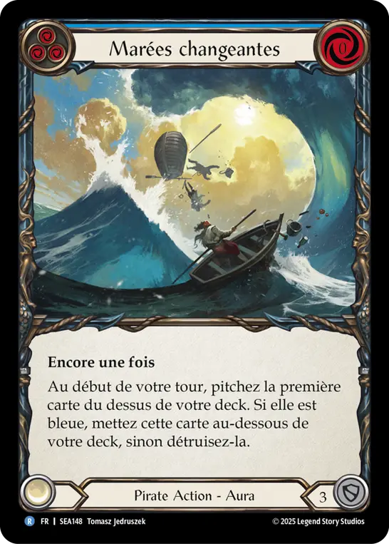 Card: Shifting Tides (blu)