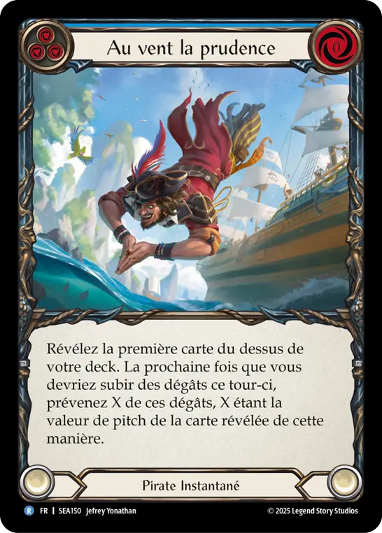 Card: Throw Caution to the Wind (blu)