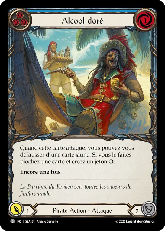 Card: Golden Tipple (blu)