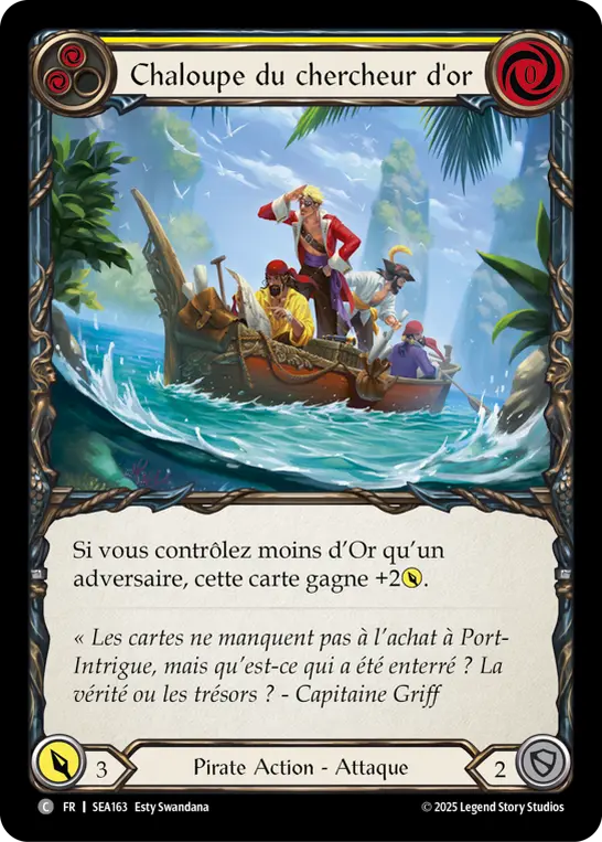 Card: Gold Hunter Longboat (yel)