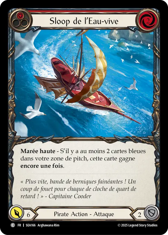 Card: Swiftwater Sloop (red)