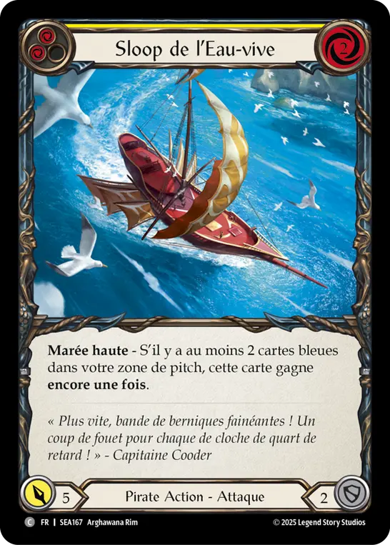 Card: Swiftwater Sloop (yel)