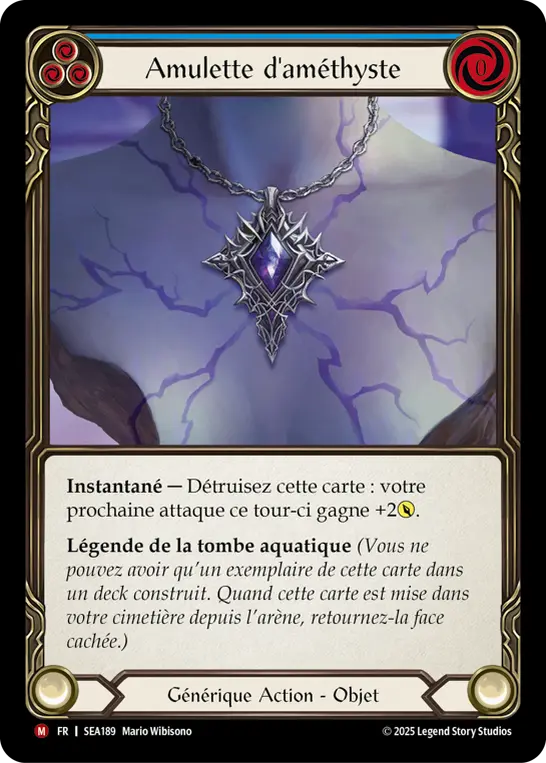 Card: Amethyst Amulet (blu)