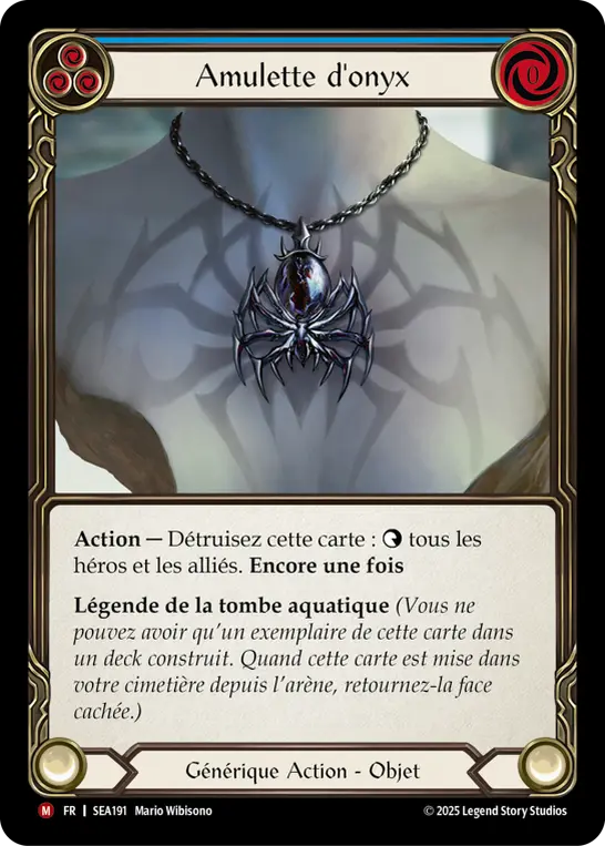 Card: Onyx Amulet (blu)