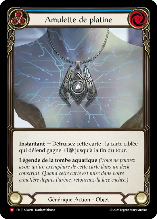 Card: Platinum Amulet (blu)