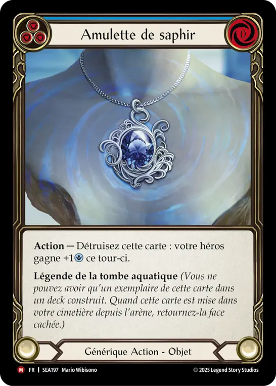 Card: Sapphire Amulet (blu)