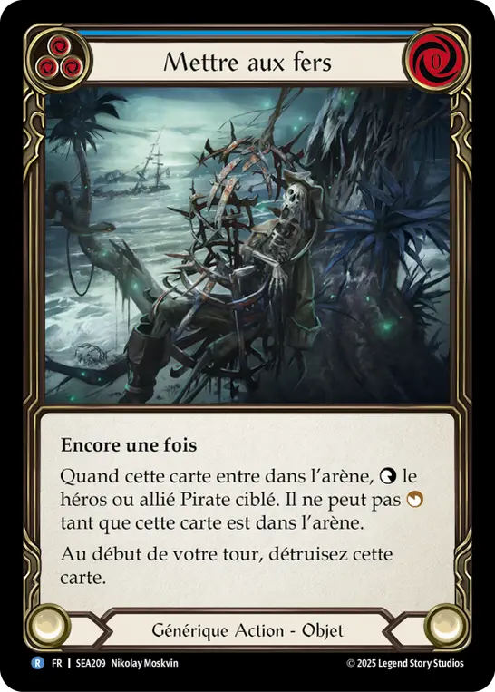 Card: Clap 'Em in Irons (blu)