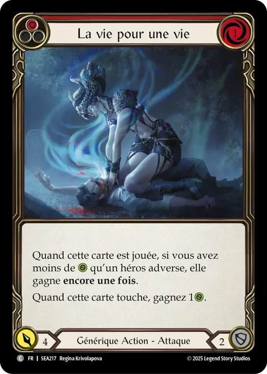 Card: Life for a Life (red)