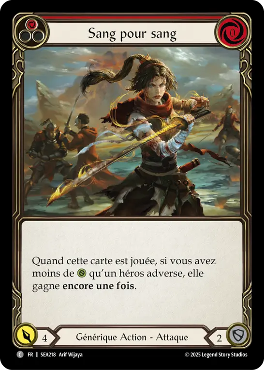 Card: Scar for a Scar (red)