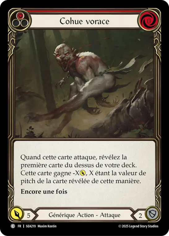 Card: Ravenous Rabble (red)