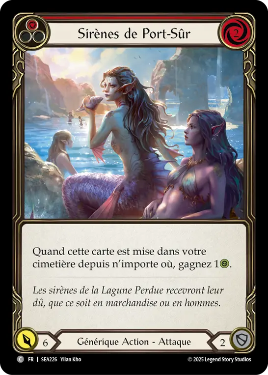 Card: Sirens of Safe Harbor (red)