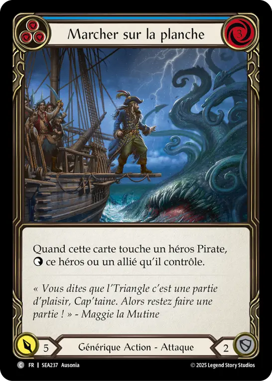 Card: Walk the Plank (blu)
