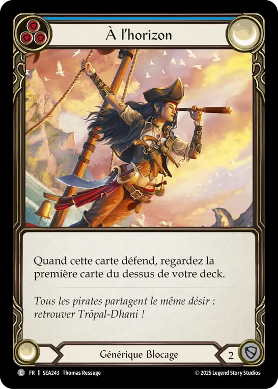 Card: On the Horizon (blu)