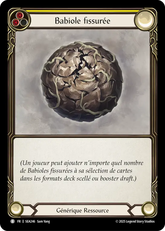 Card: Cracked Bauble (yel)
