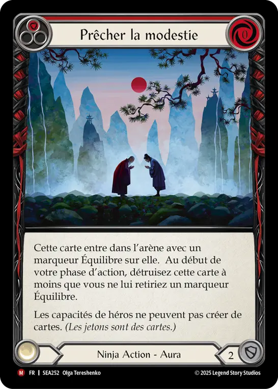 Card: Preach Modesty (red)