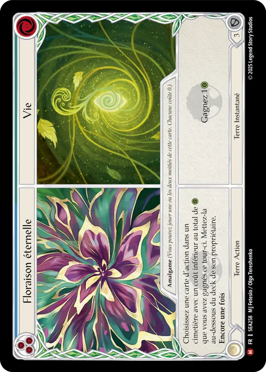 Card: Everbloom||Life (blu)