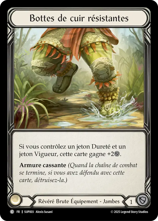 Card: Tough Leather Boots