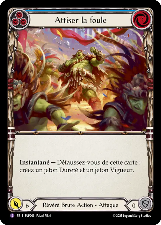 Card: Wind Up the Crowd (blu)