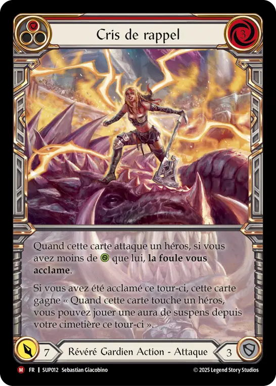 Card: Cries of Encore (red)