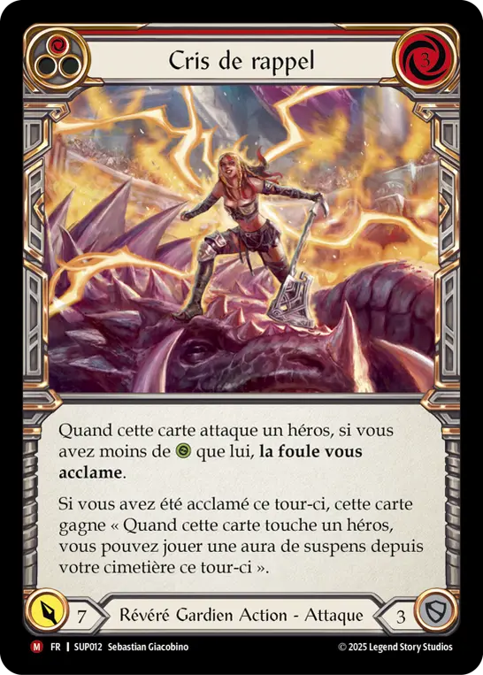 Card: Cries of Encore (red)