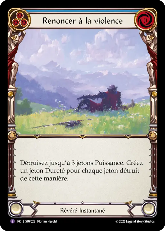 Card: Renounce Violence (blu)
