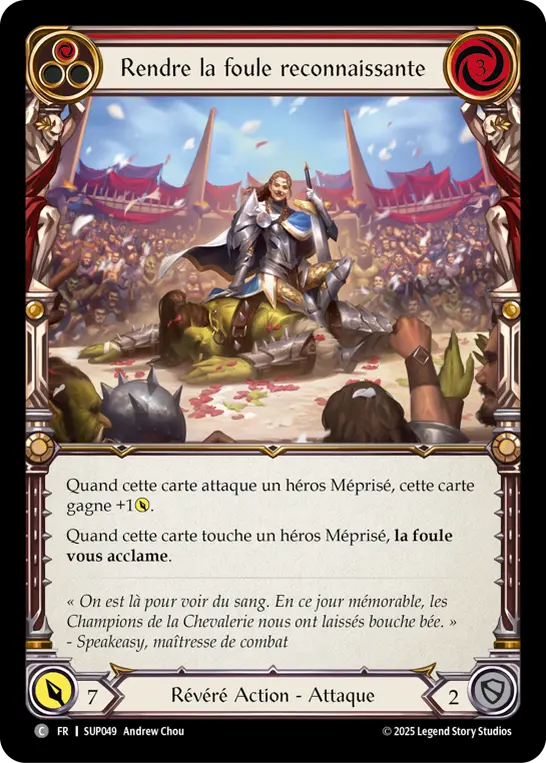 Card: Turn the Crowd Grateful (red)