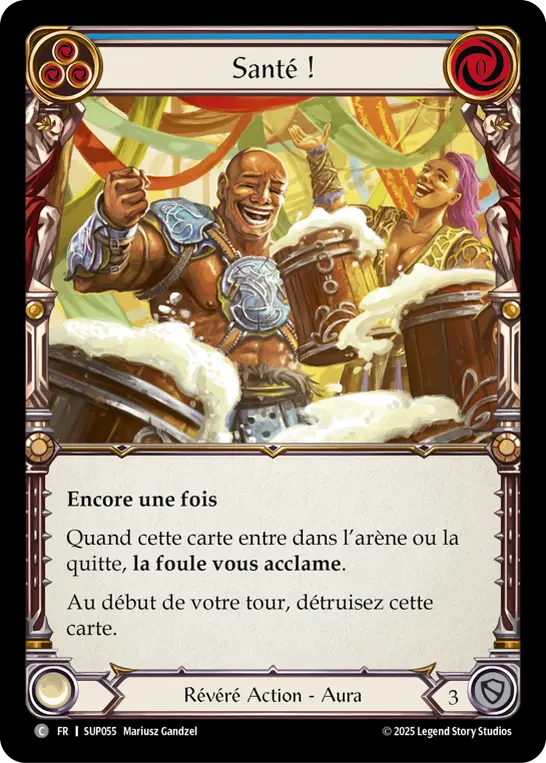 Card: Cheers! (blu)