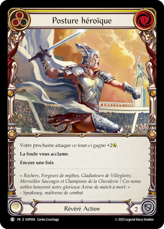 Card: Heroic Pose (yel)