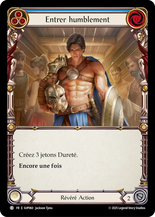 Card: Humble Entrance (blu)