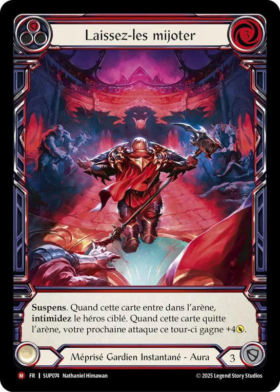 Card: Leave Them Hanging (red)