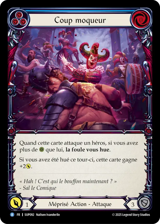 Card: Mocking Blow (blu)